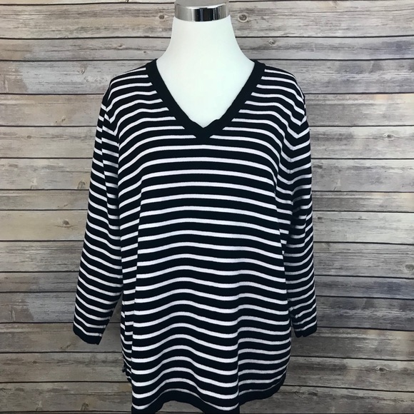 Lauren Ralph Lauren Tops - Lauren Ralph Lauren Striped Sweater Size 2X